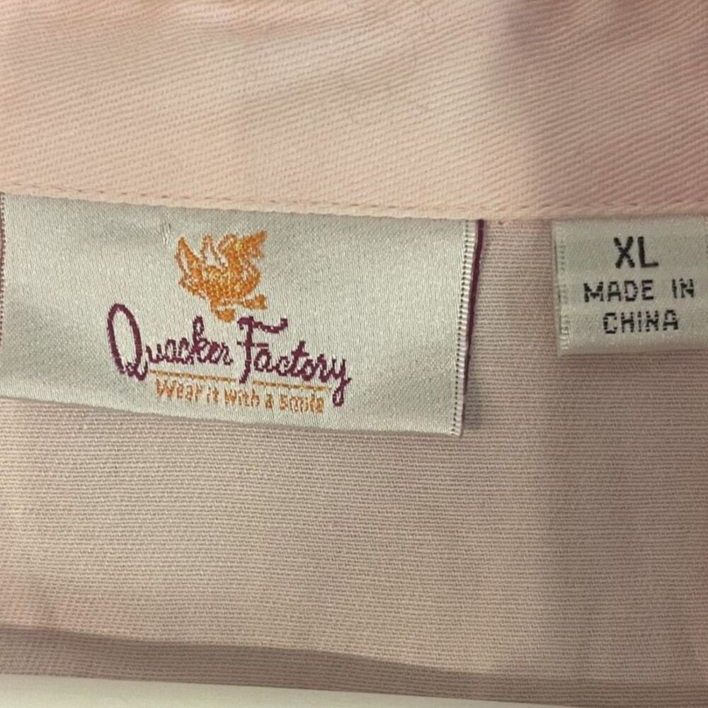 Quaker Factory Y2K Pink Western Bling Button Up Shirt XL Barbie Glam Cowgirl - Picture 6 of 16